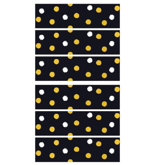 Trend I Heart Metal Bolder Dots Borders, 35.75ft.